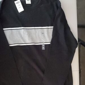 Old Navy Black and Gray Long Sleeve Tee with Reflective Stripe